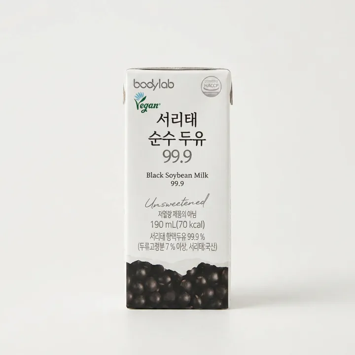 바디랩 서리태 순수두유 99.9, 190ml, 48개