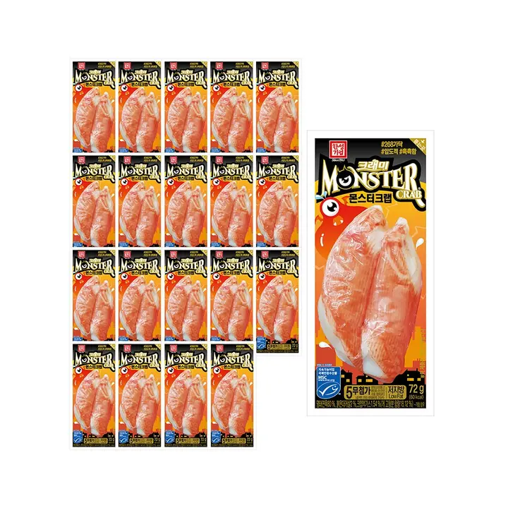 크래미 몬스터크랩, 72g, 20개