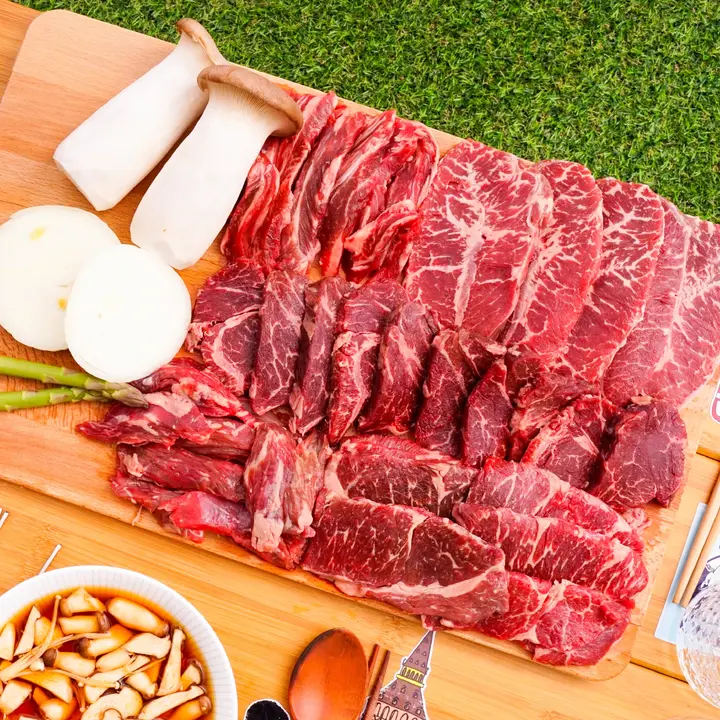 맛춤상회 소고기모듬, 토시살, 200g, 1개 + 안창살, 200g, 1개 + 부채살, 200g, 1개 + 우삼겹, 200g, 1개