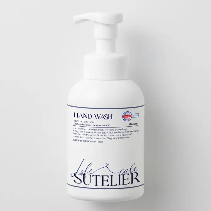 수뜰리에 클린 퍼퓸 포밍 핸드 워시, 블랑쉬향, 510ml, 1개