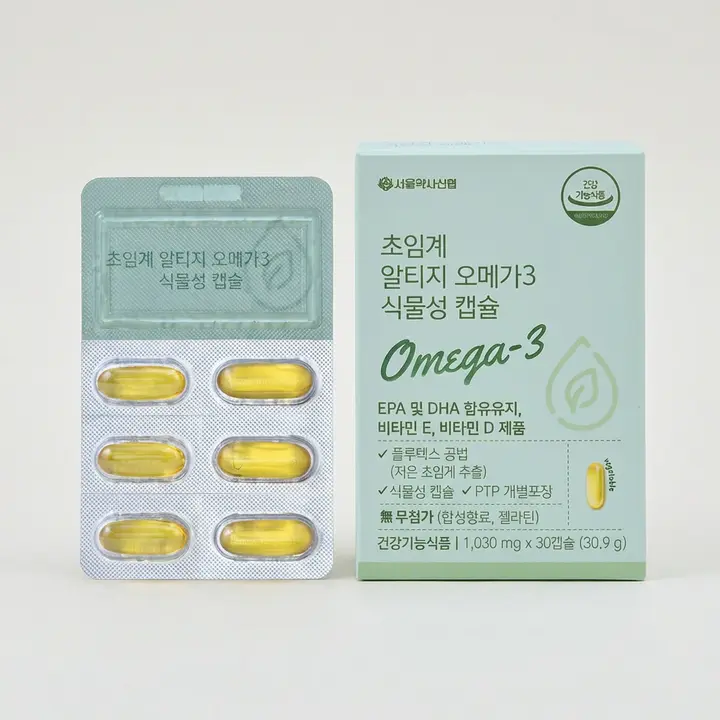 서울약사신협 초임계 알티지 오메가3 식물성캡슐, 1030mg, 30캡슐, 3개